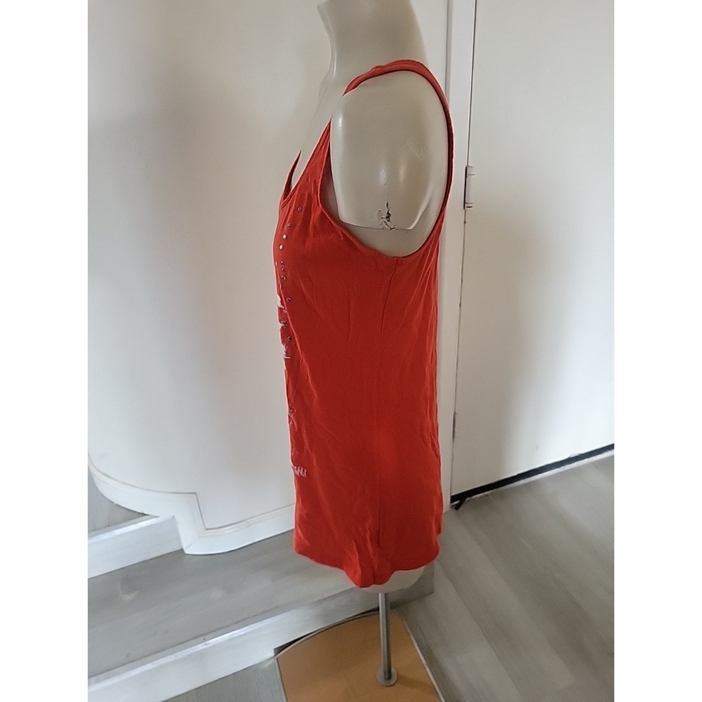 Rock Republic Womens Tank Top Scoop Neck Live Rock Love Graphic XS Beach Coastal - Picture 3 of 7